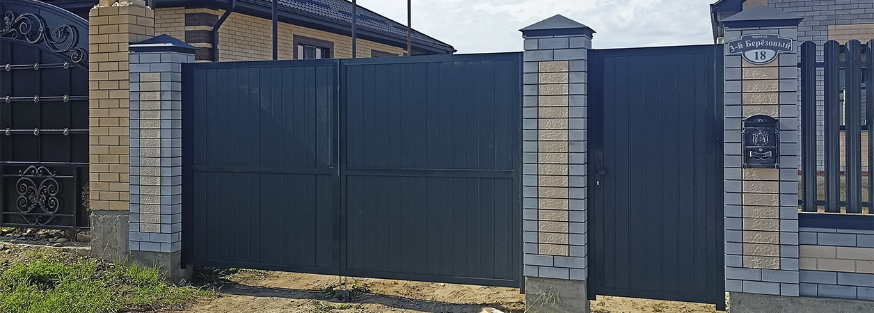 Въездные ворота в Анапе под ключ